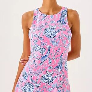 Lilly Pulitzer Westley Luxletic Active Dress Med Dress Barefoot Beachcombers NWT